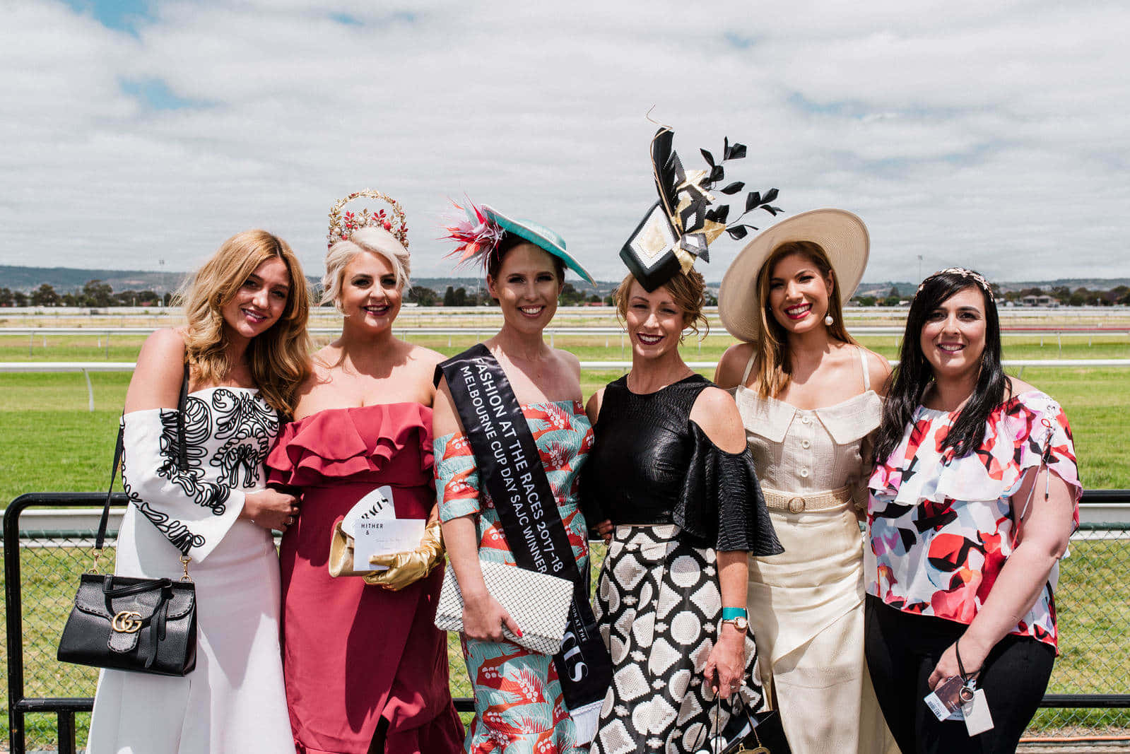 "revellers Enjoying At The Melbourne Cup Day" Wallpaper