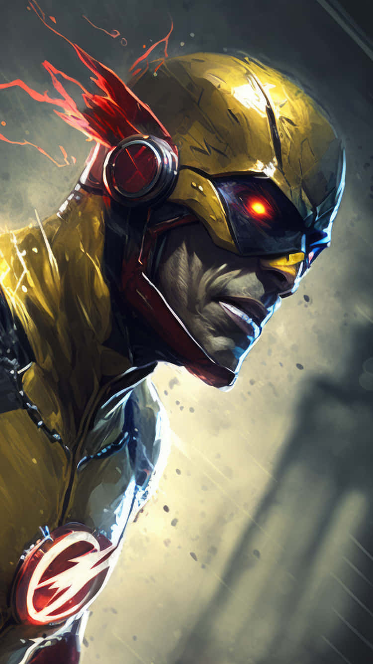 Reverse Flash Artistic Portrait Wallpaper