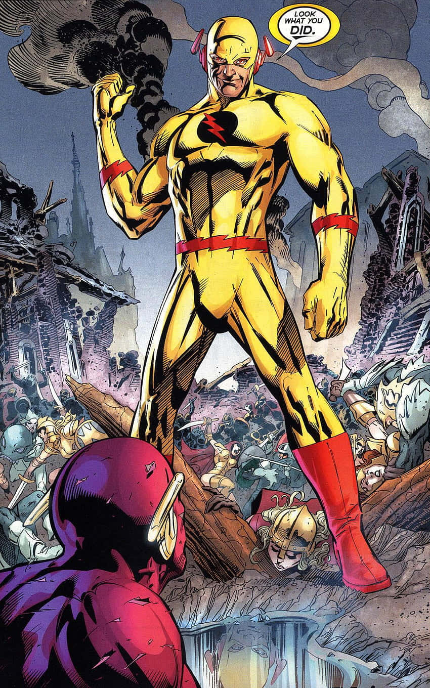 Reverse Flash Dominance Comic Art Wallpaper