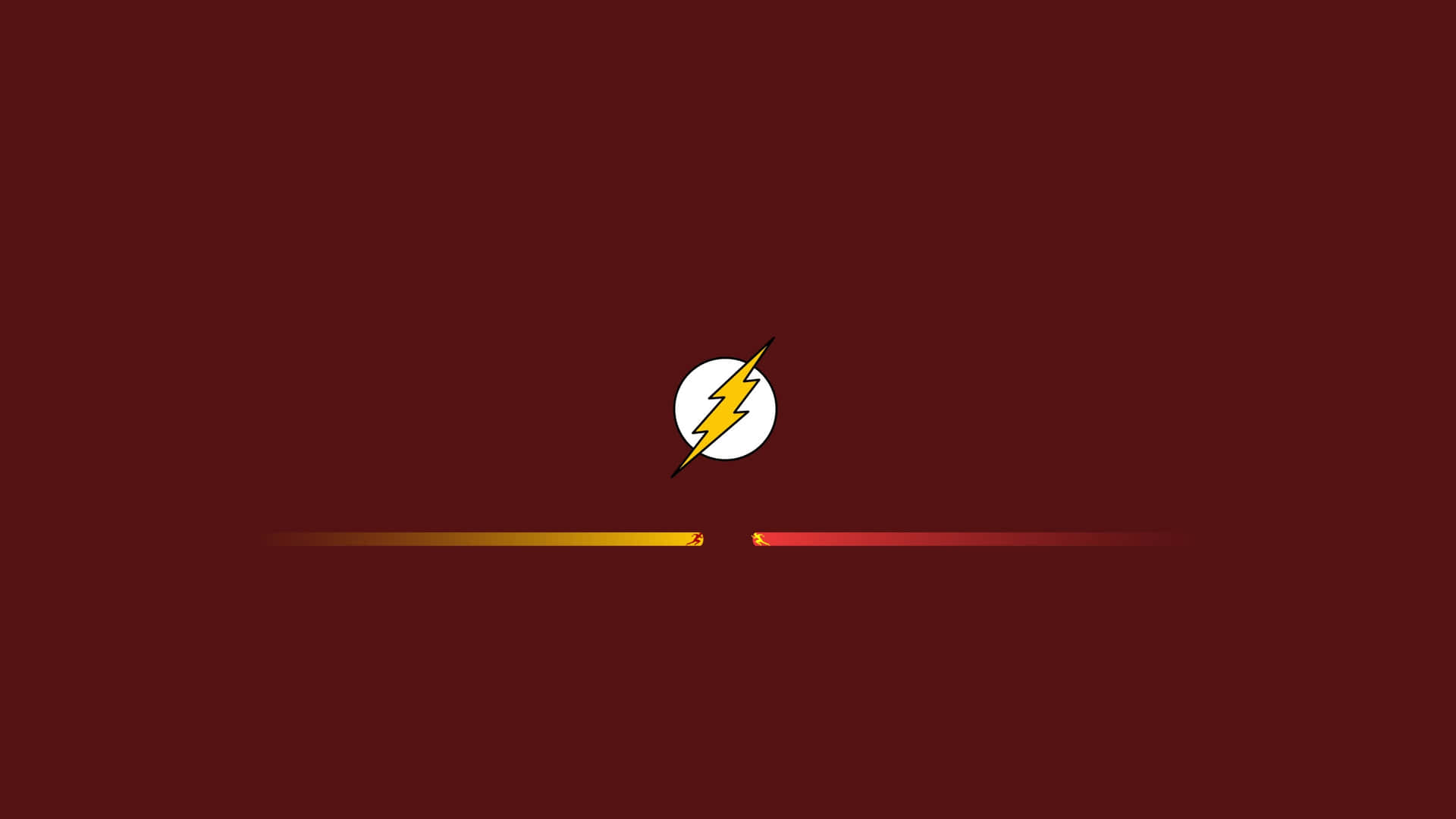 Reverse Flash Logoon Red Background Wallpaper