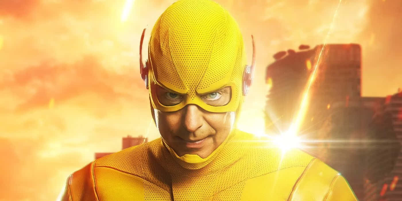 Reverse Flash Smirk City Backdrop Wallpaper