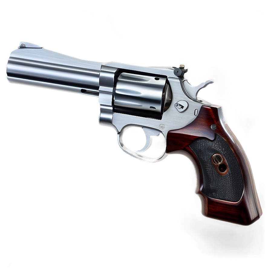 Revolver In Black And White Png 05242024 PNG