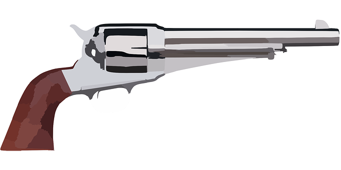 Revolver Vector Illustration PNG