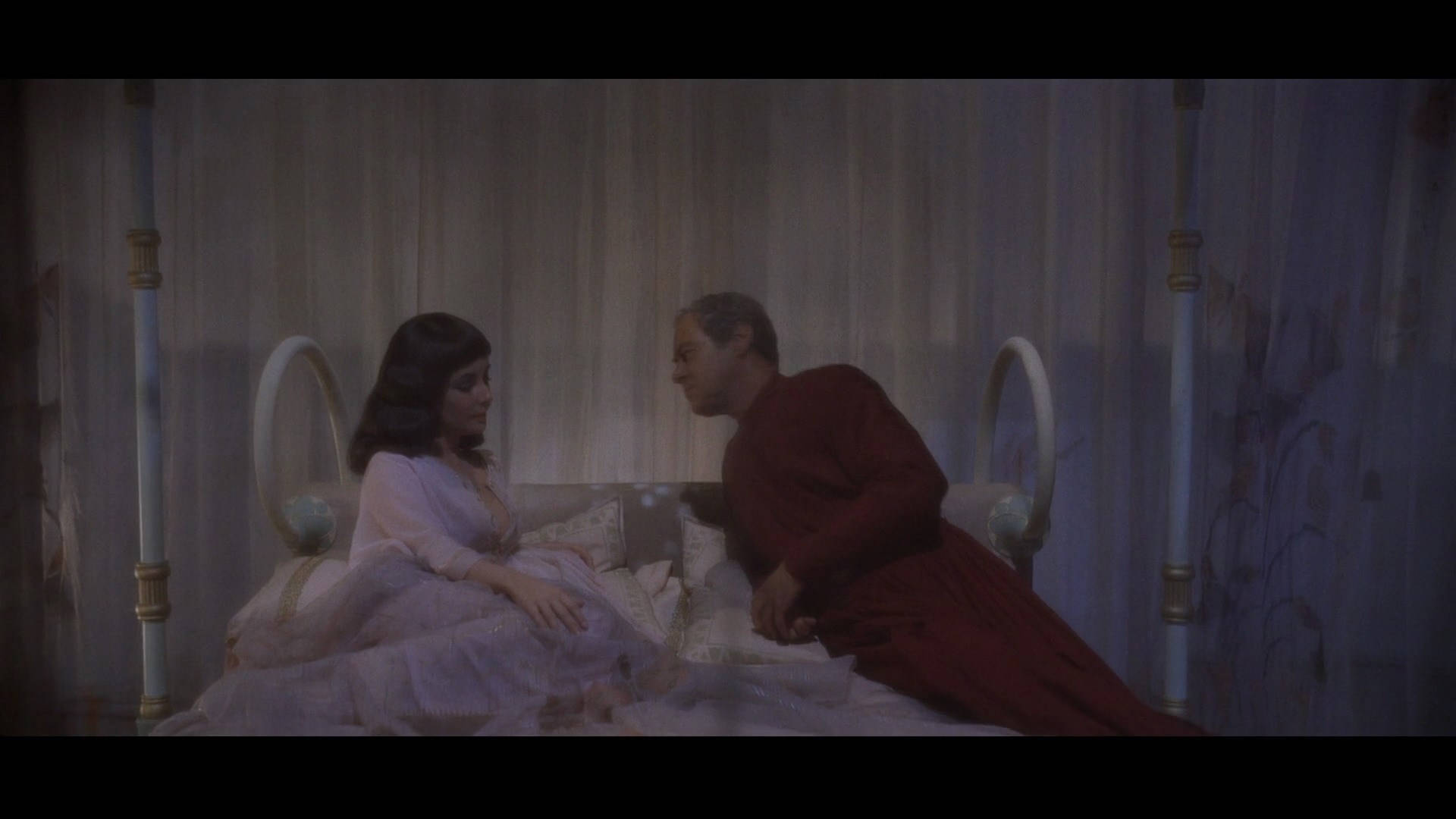 Rex Harrison og Elizabeth Taylor som de velsignede scenen Wallpaper