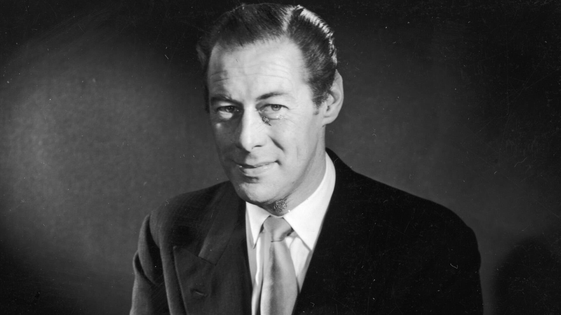 Ritrattodi Rex Harrison, Attore Di Hollywood. Sfondo