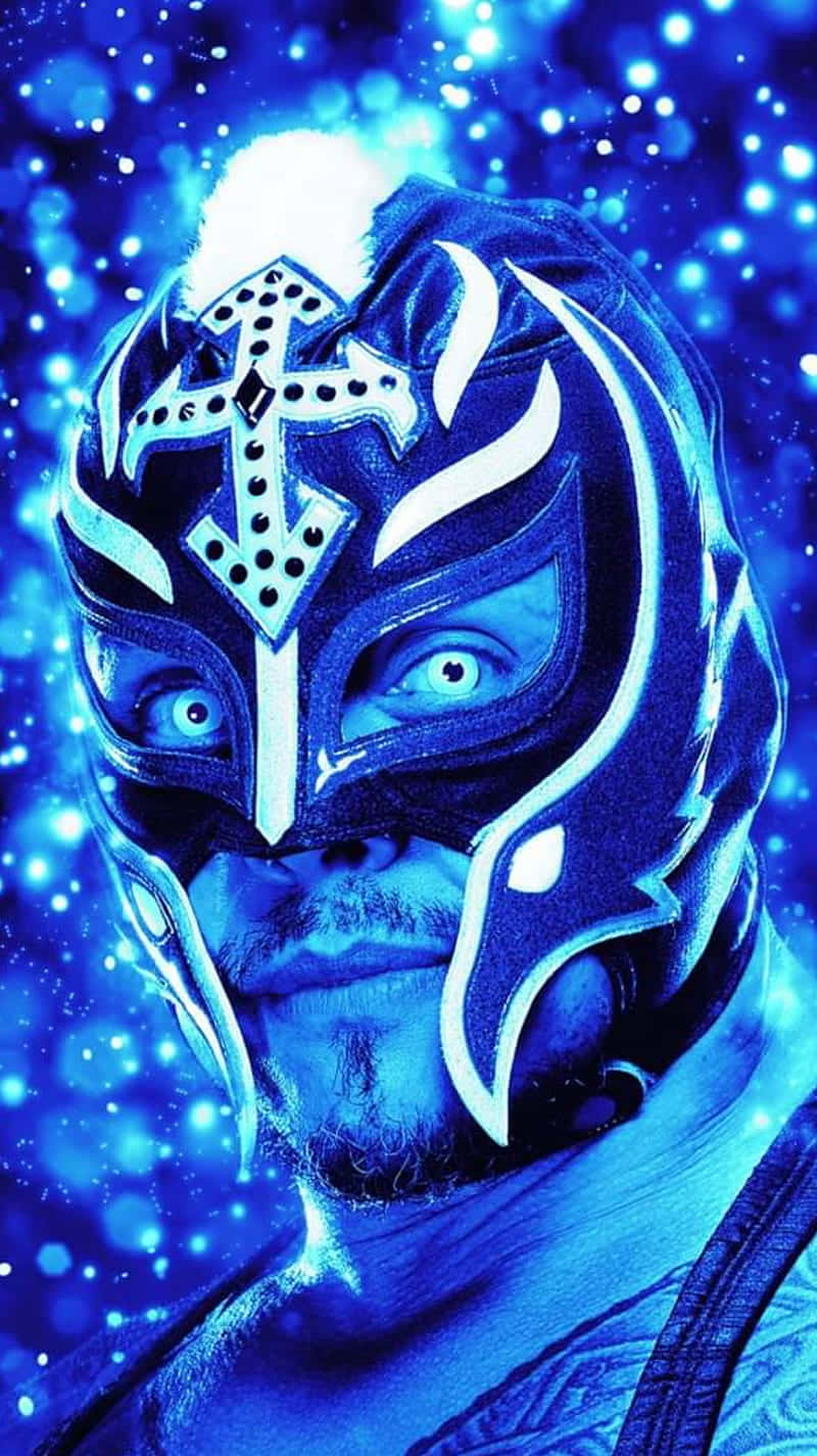 Rey Mysterio Blue Mask Portrait Wallpaper