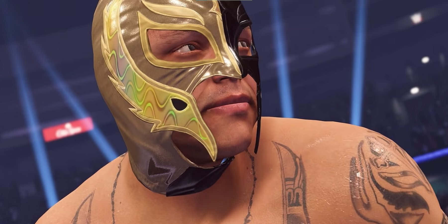 Rey Mysterio Golden Mask Wallpaper