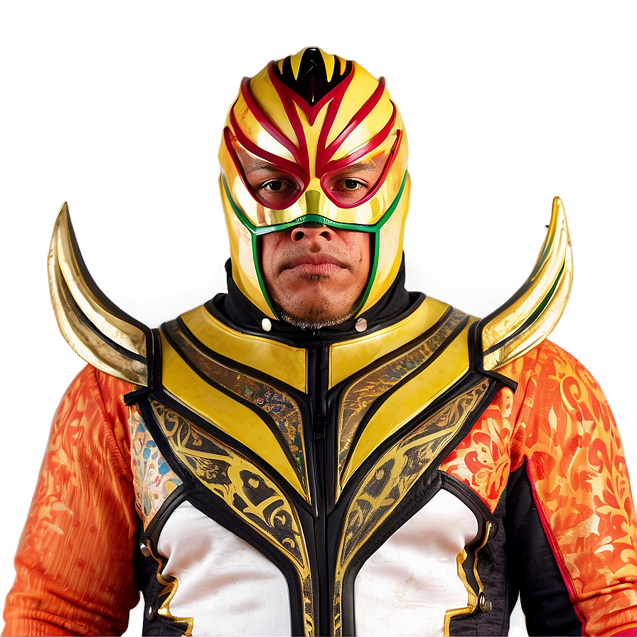 Download Rey_ Mysterio_ Luchador_ Portrait | Wallpapers.com