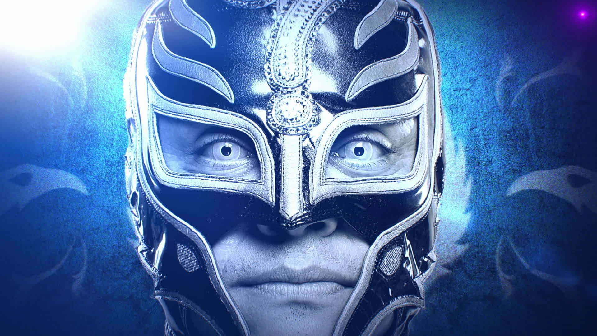 Rey Mysterio Masked Wrestler Portrait Wallpaper