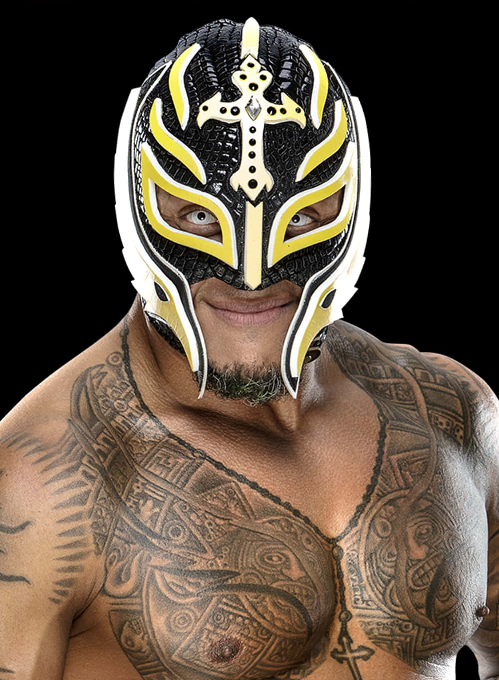 Rey_ Mysterio_ Masked_ Wrestler_ Portrait Wallpaper