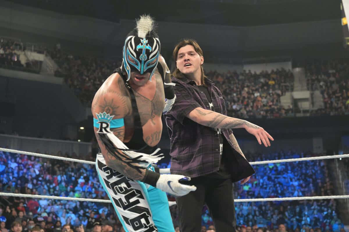 Rey Mysterio Wrestling Event Moment Wallpaper