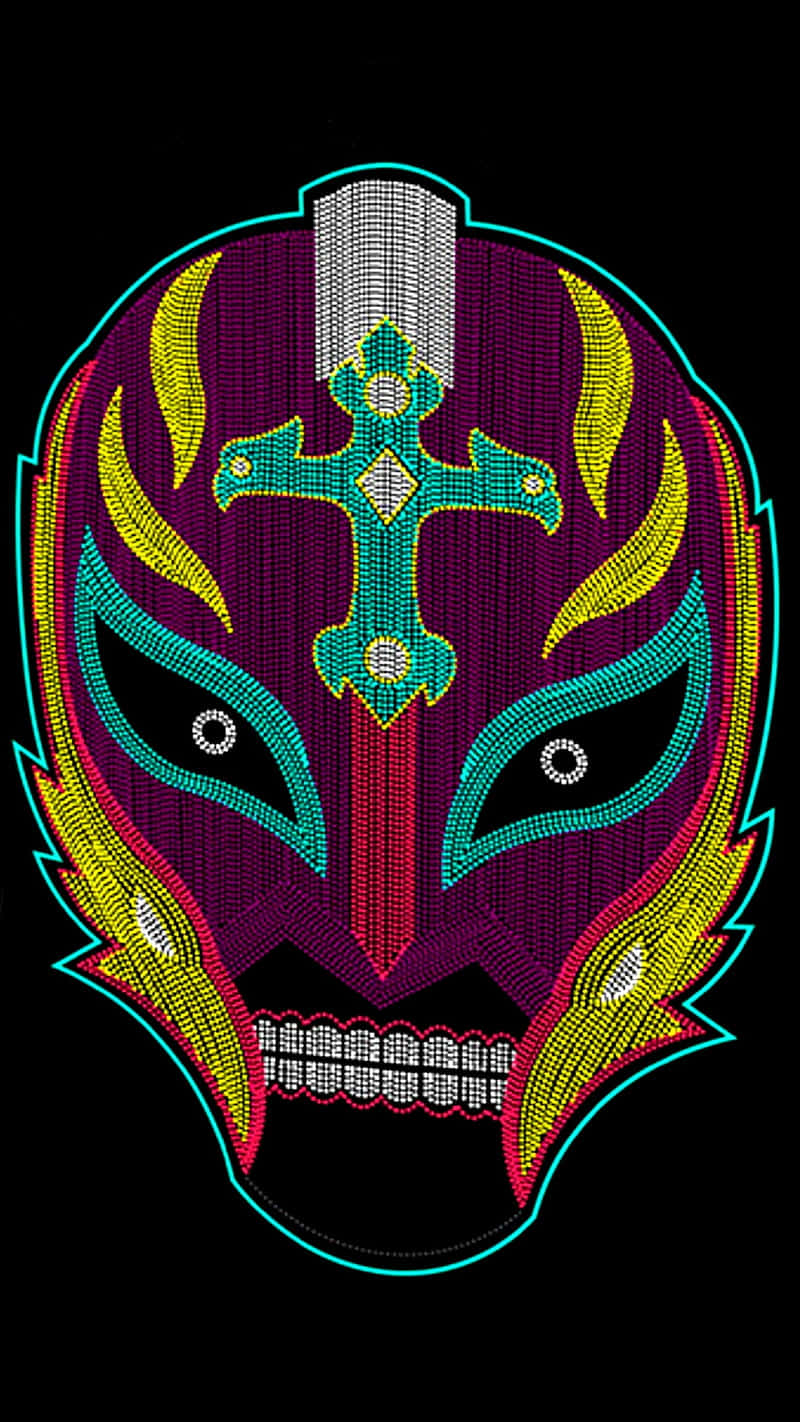 Rey_ Mysterio_ Wrestling_ Mask_ Logo Wallpaper