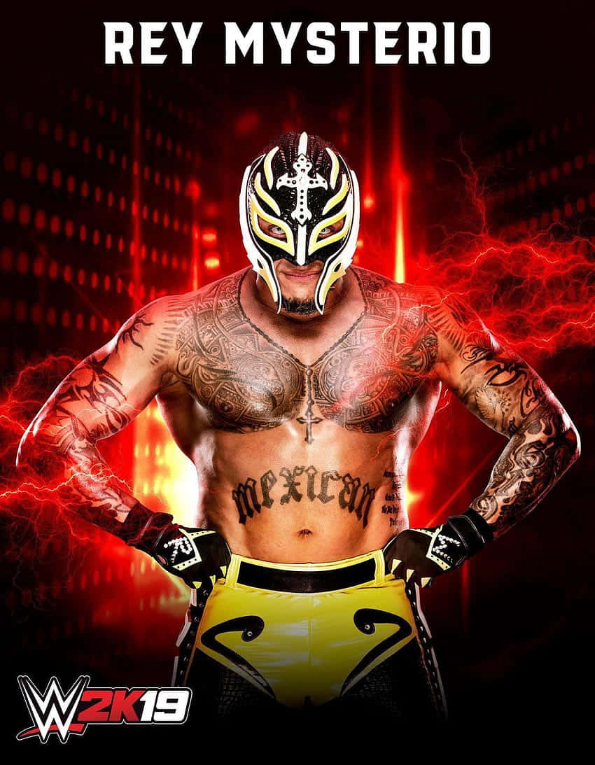 Rey_ Mysterio_ Bryting_ Pose Bakgrunnsbildet