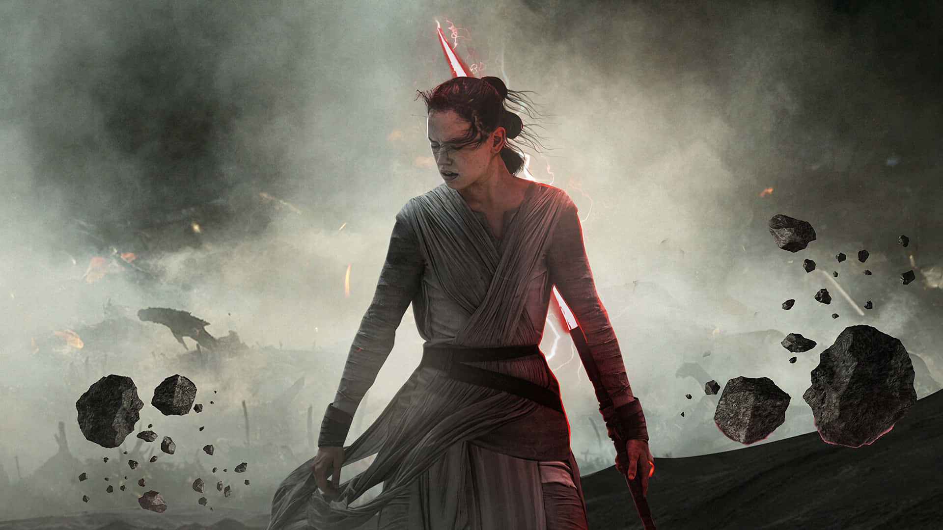 "Rey gears up to fight the First Order" Wallpaper
