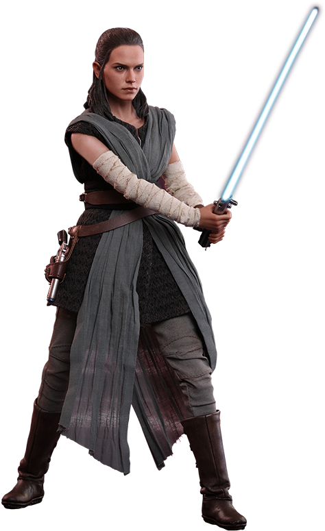 Rey_with_ Lightsaber PNG