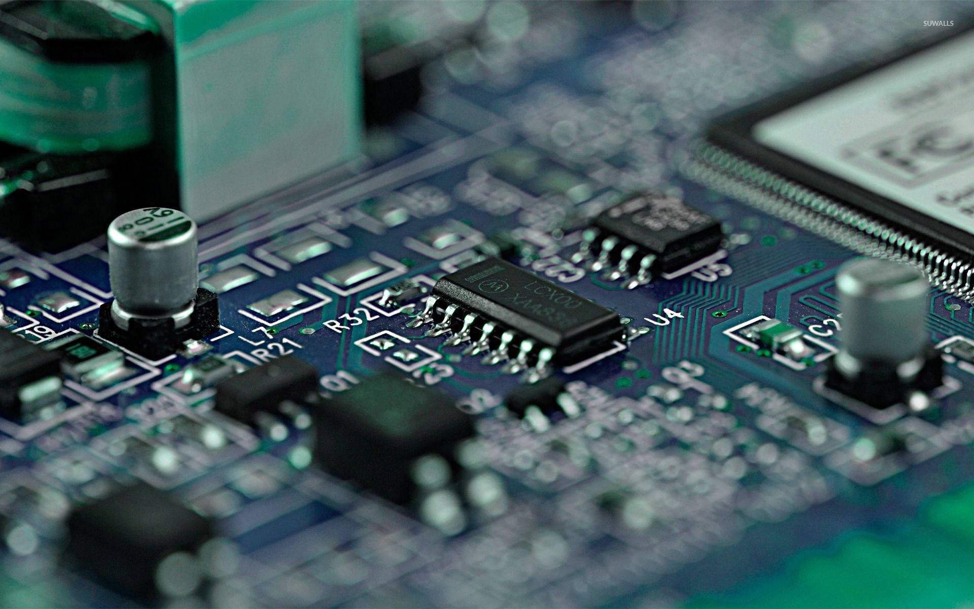 RFID Chip Circuit Board Wallpaper