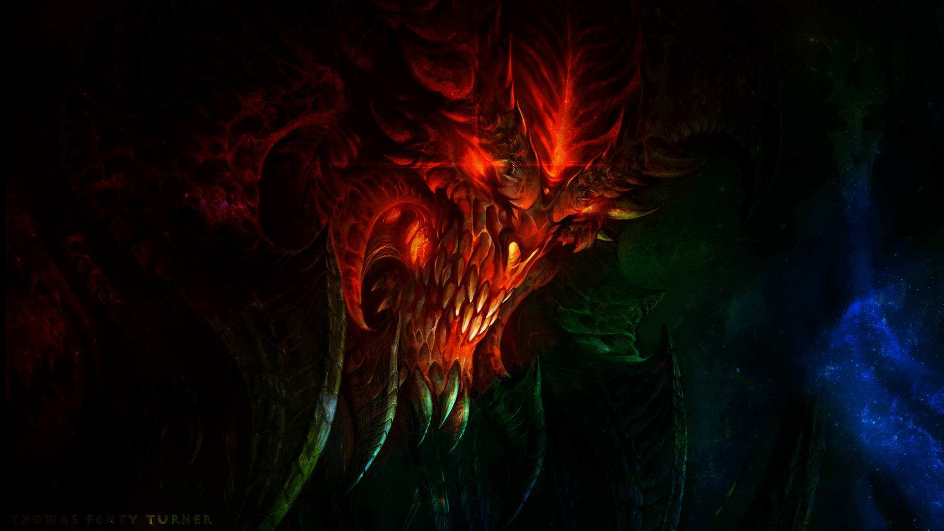 Rgb Colored Demon Uhd Picture