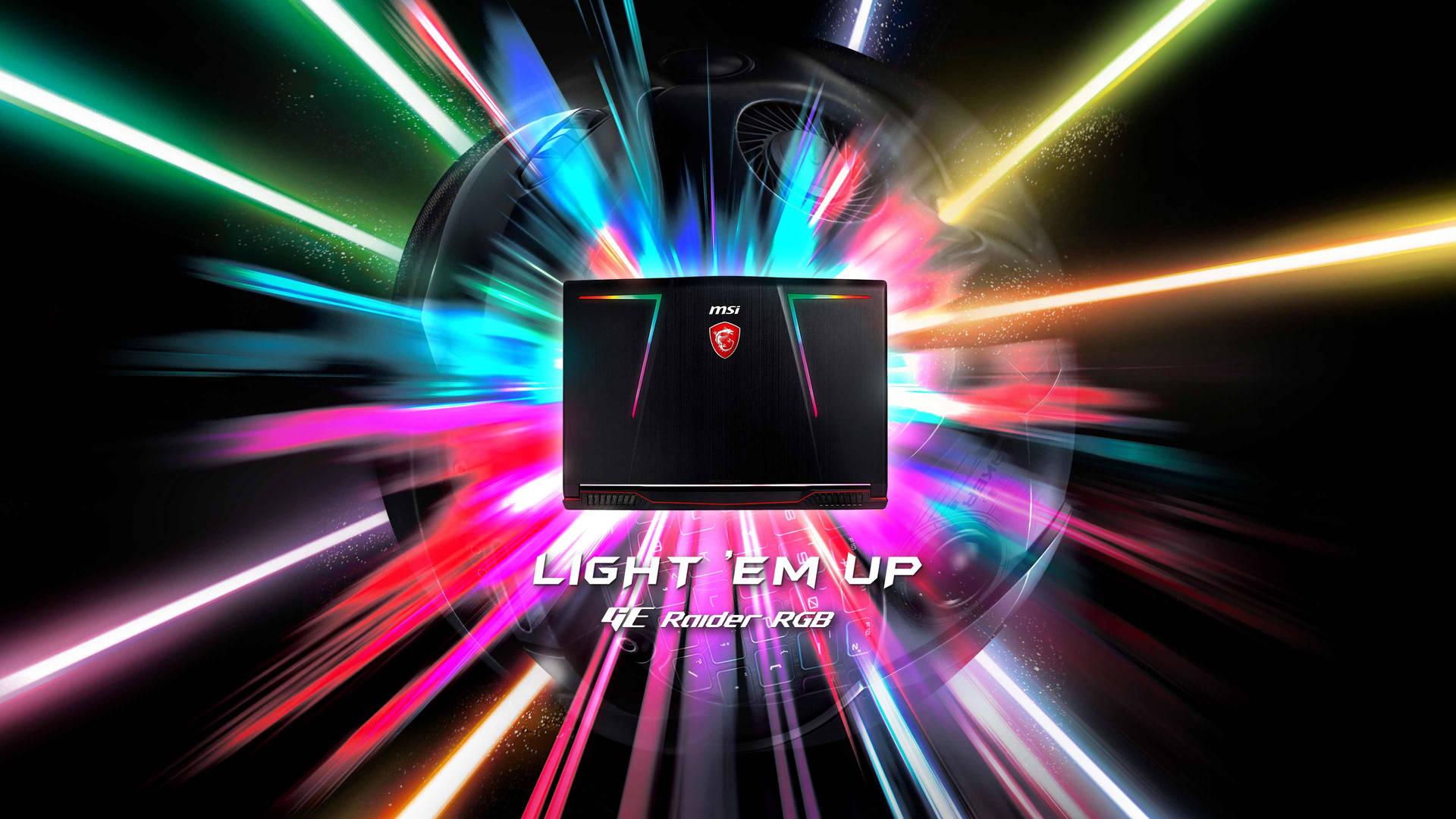 MSI Laptop with RGB Backlight Wallpaper