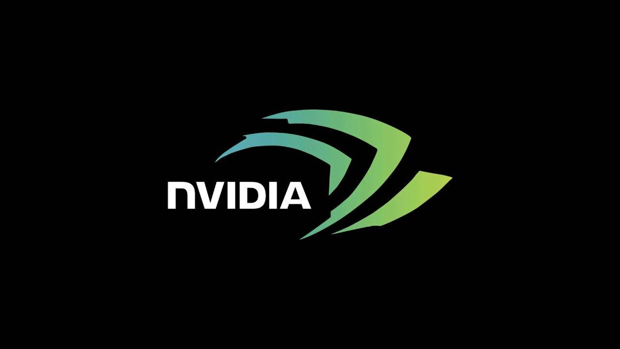 Rgbstänkta Nvidia-logotypen. Wallpaper