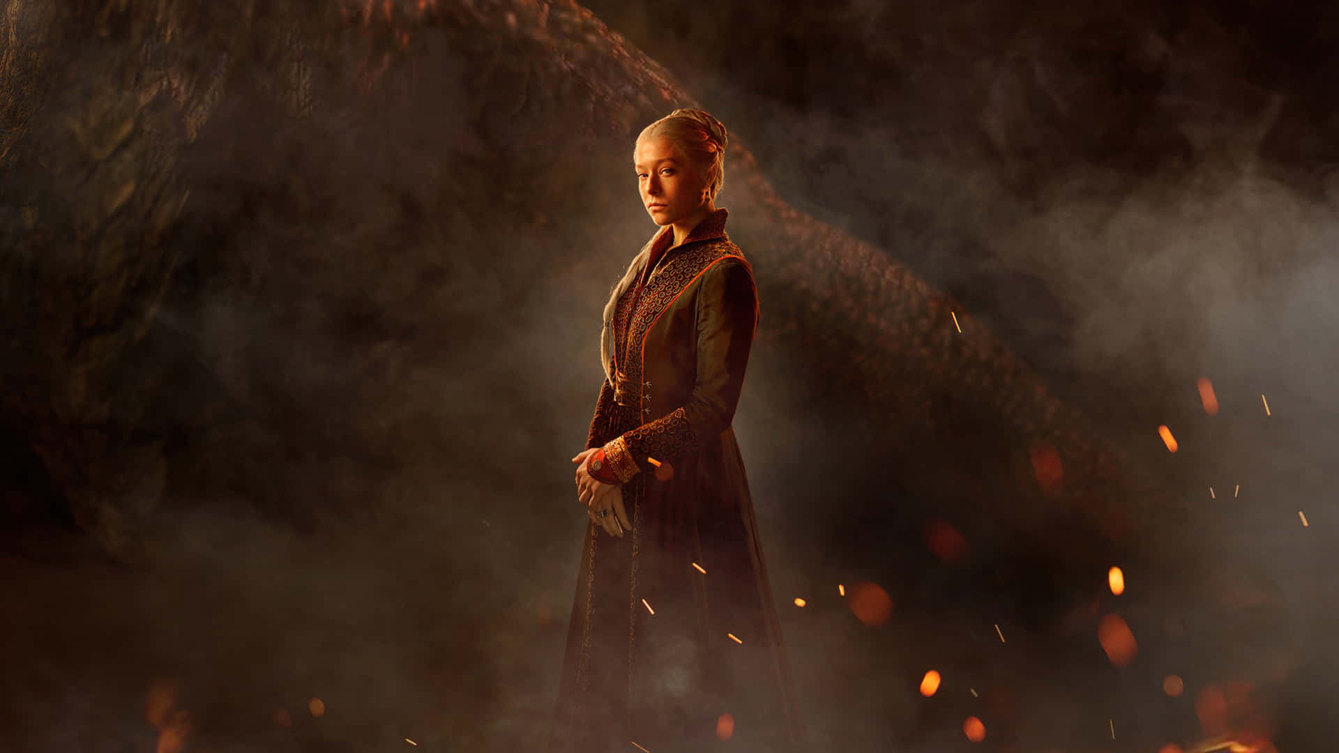 Rhaenyra Targaryen i kongelig kjole. Wallpaper