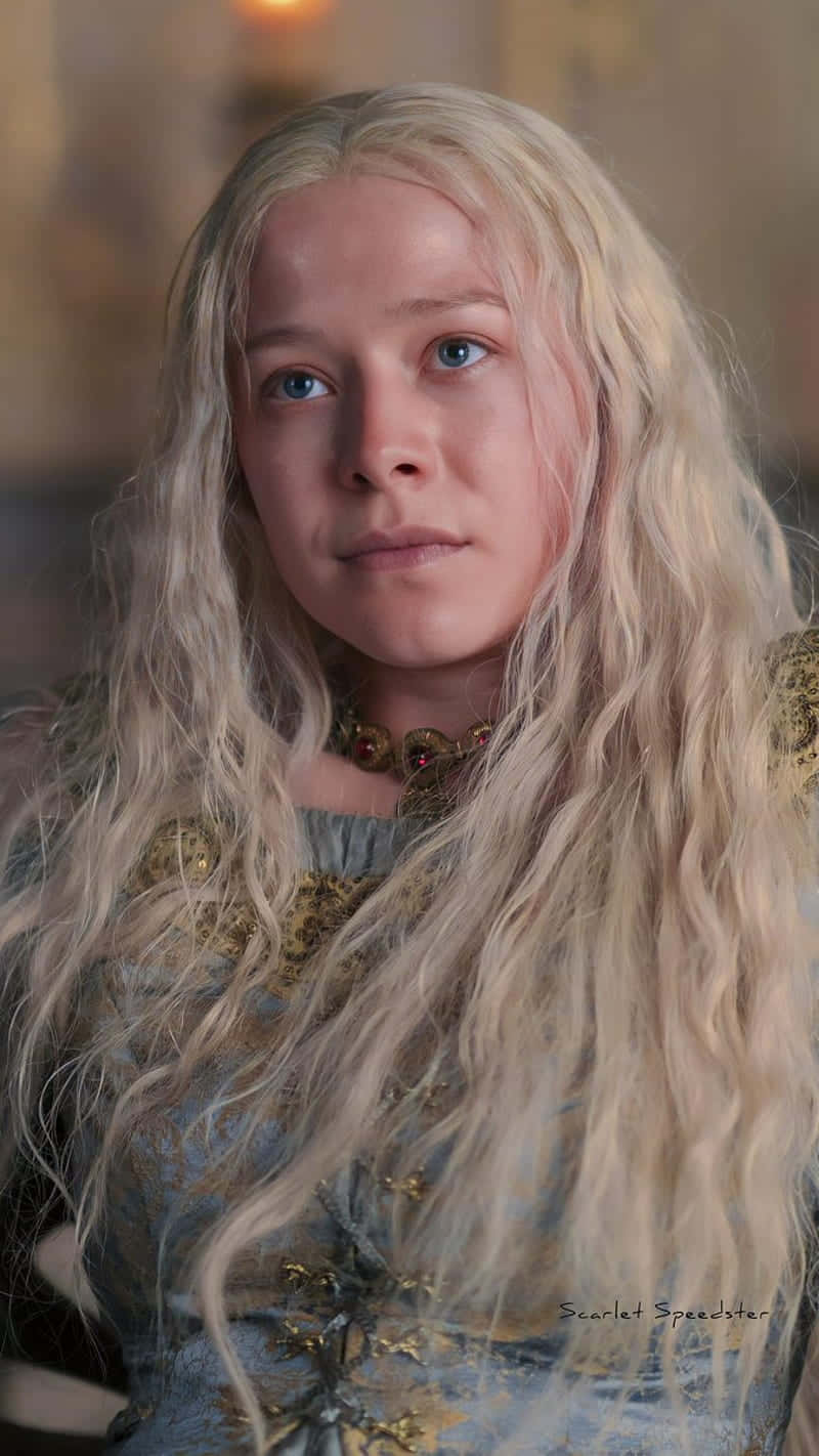 Rhaenyra Targaryen Wavy Hair Wallpaper