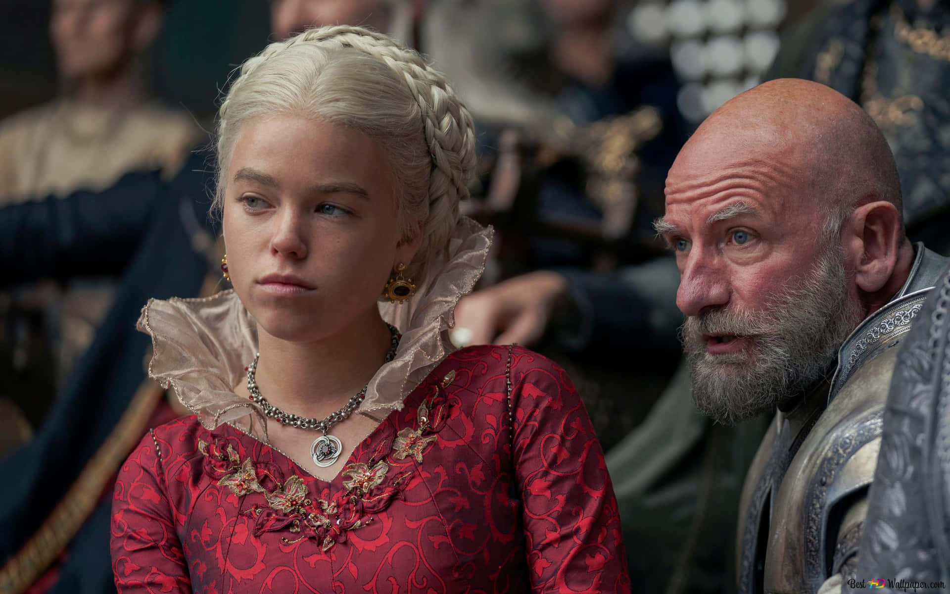 Rhaenyra Targaryen With Personal Guard Wallpaper