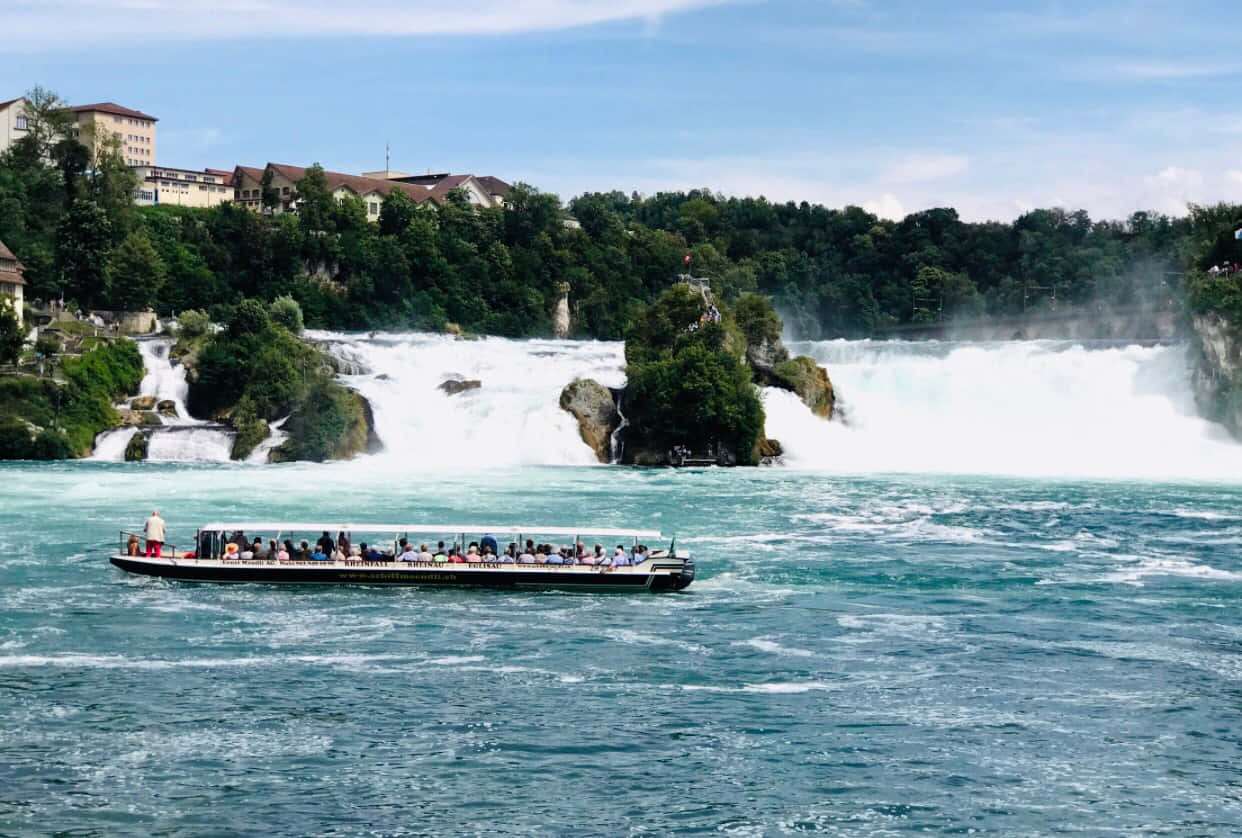 Rijnwatervallen Boottocht Schaffhausen Achtergrond