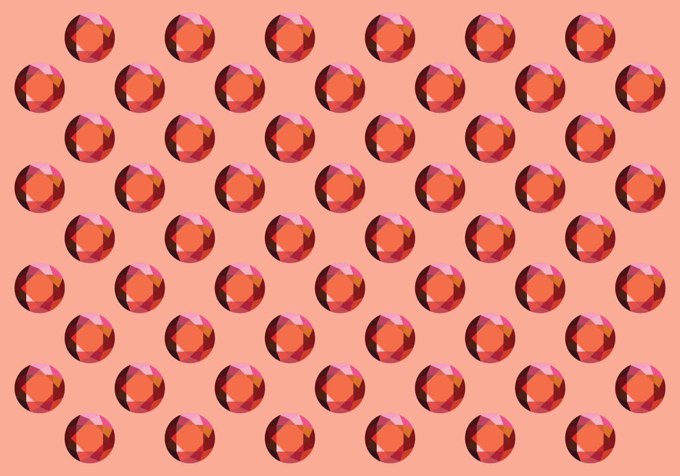 Crystal Red Peach Rhinestones Background