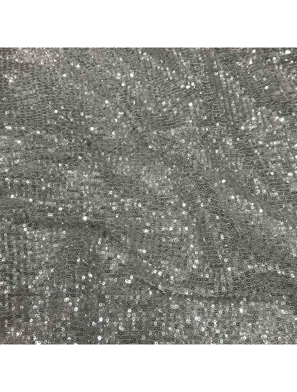 Gray Fabric Folds Rhinestones Background