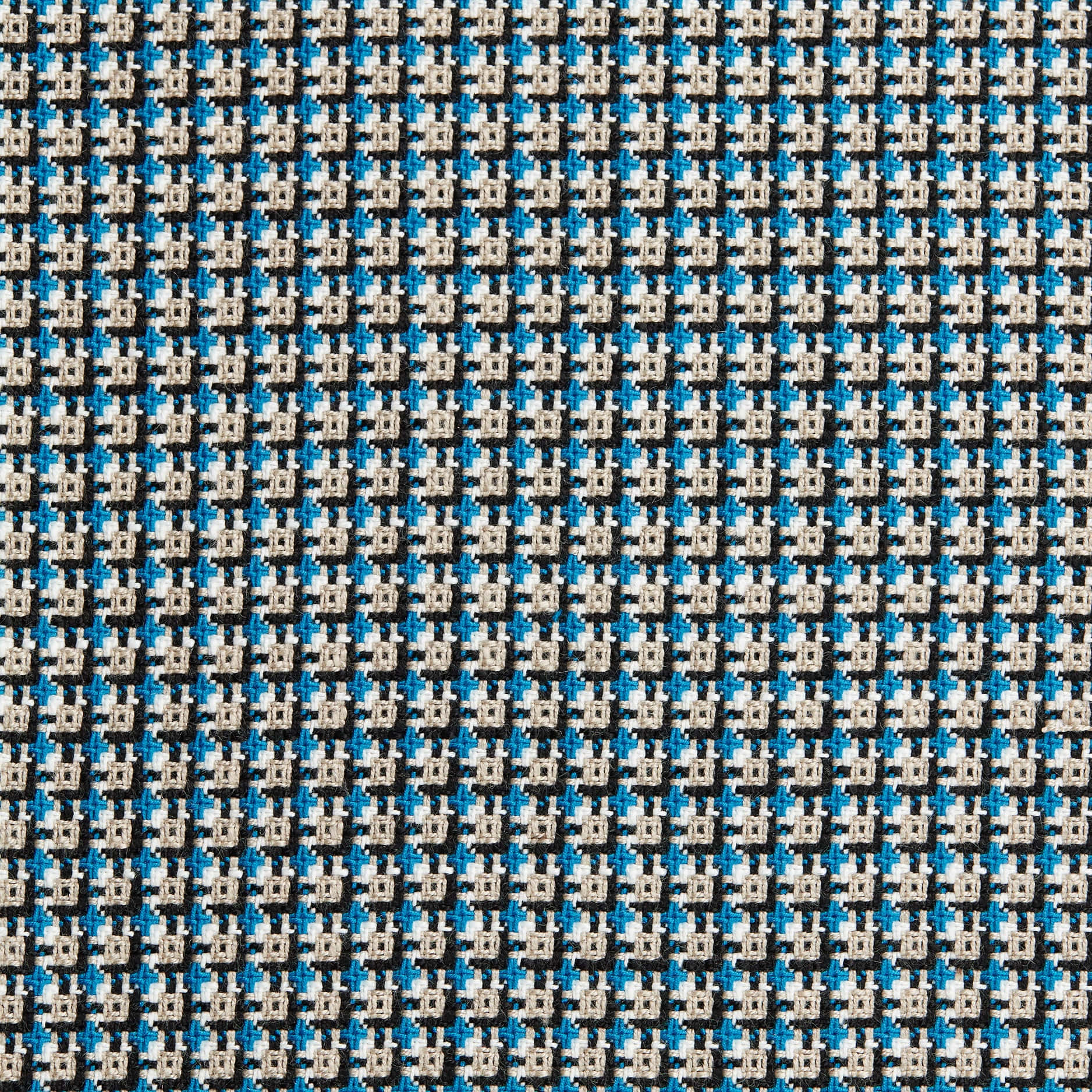 A Blue And White Pattern With A Lot Of Small Squares