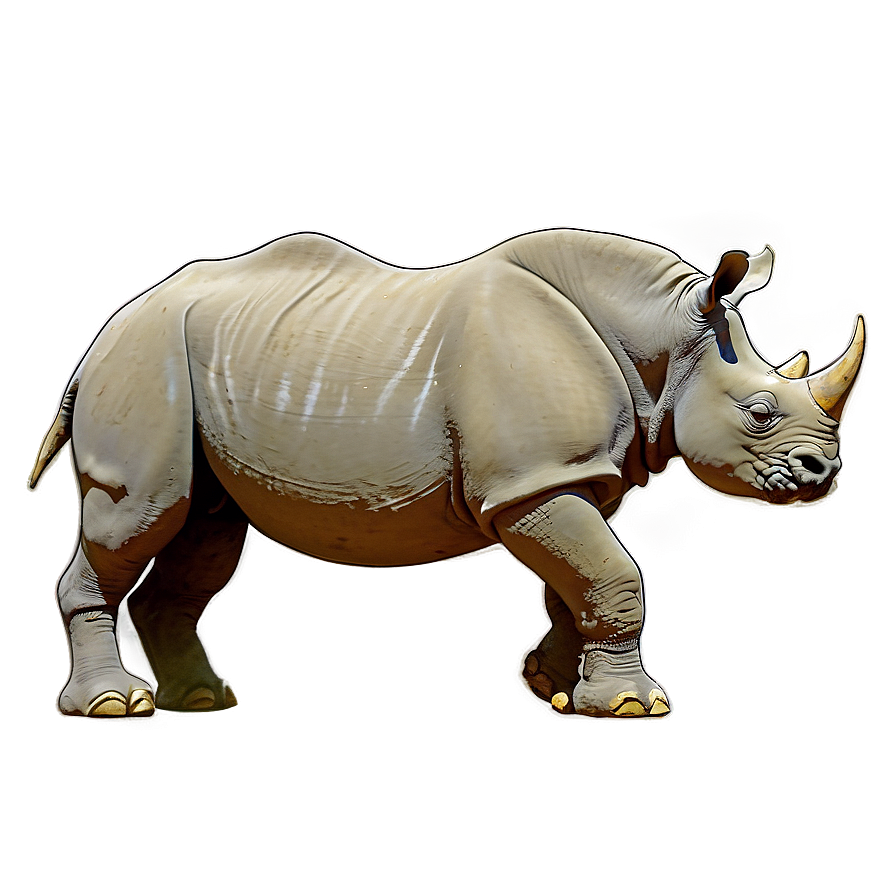 Download Rhino Digital Painting Png 42 | Wallpapers.com