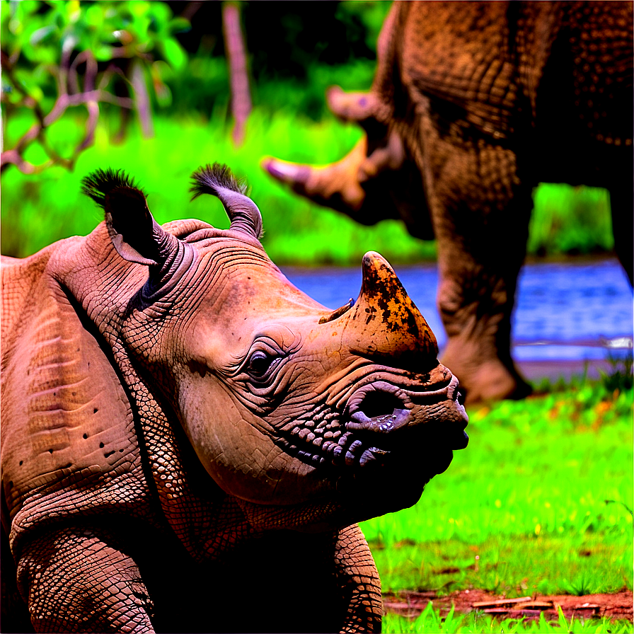 Rhino Safari Encounter Png 42 PNG