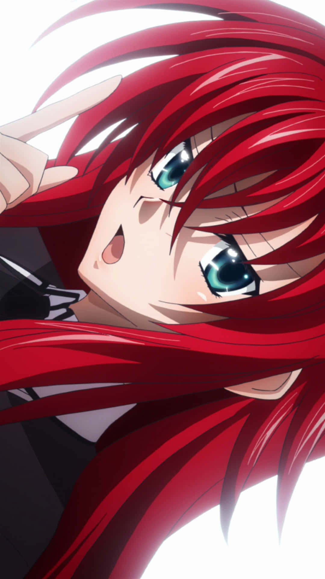Rias Gremory, the stunning crimson-haired demon Wallpaper