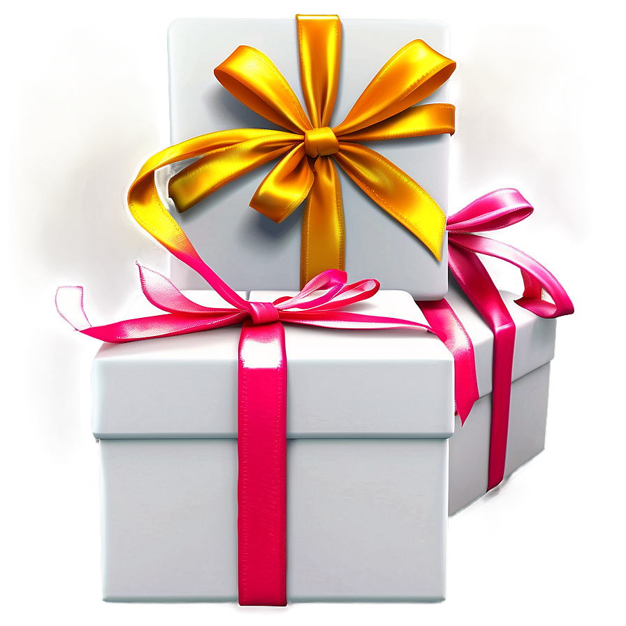 Ribbon Tied Gift Boxes Png Mnl49 PNG