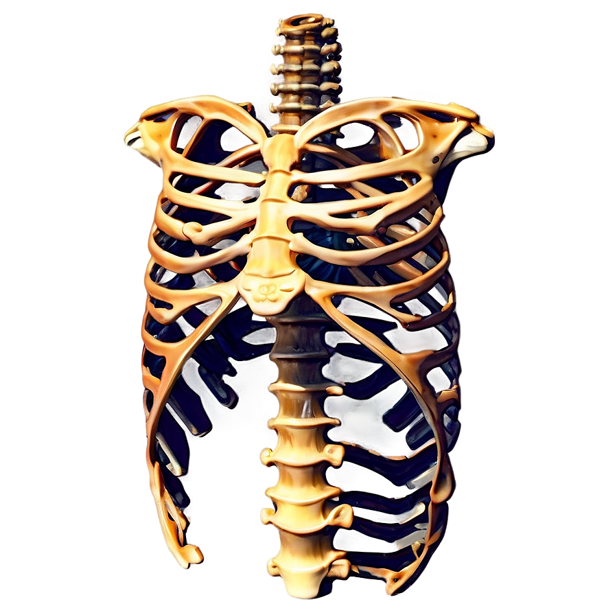 Ribcage And Thoracic Bones Png Qqu PNG