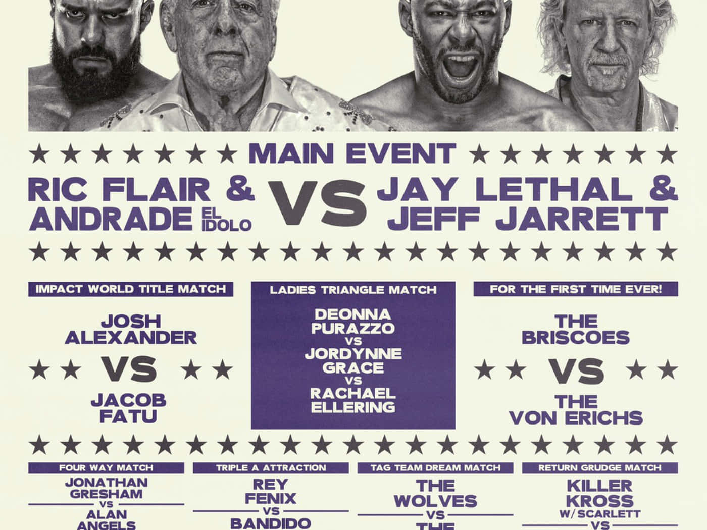 Ric Flair sidste kamp Plakat Juli 2022 Wallpaper