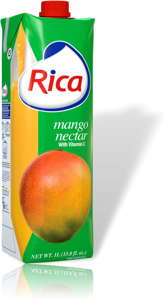 Rica Mango Nectar Juice Pack PNG