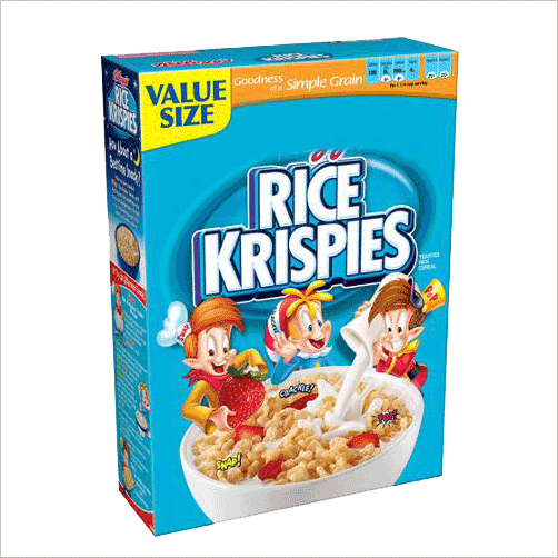 Rice Krispies Cereal Box Value Size PNG