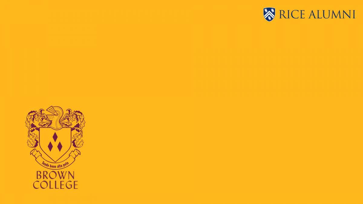 Ilmaestoso Logo Marrone Del College Di Rice University Sfondo