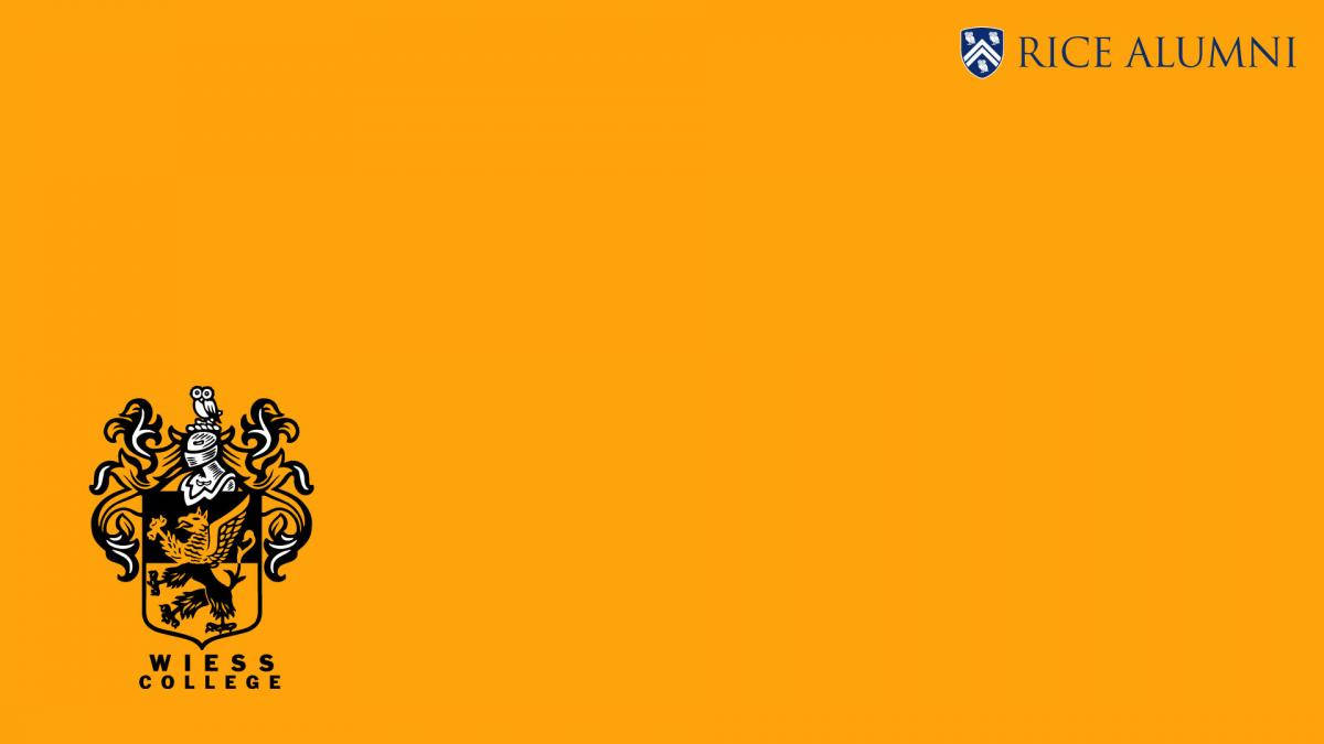 Logotipodel Colegio Weiss De La Universidad Rice Fondo de pantalla