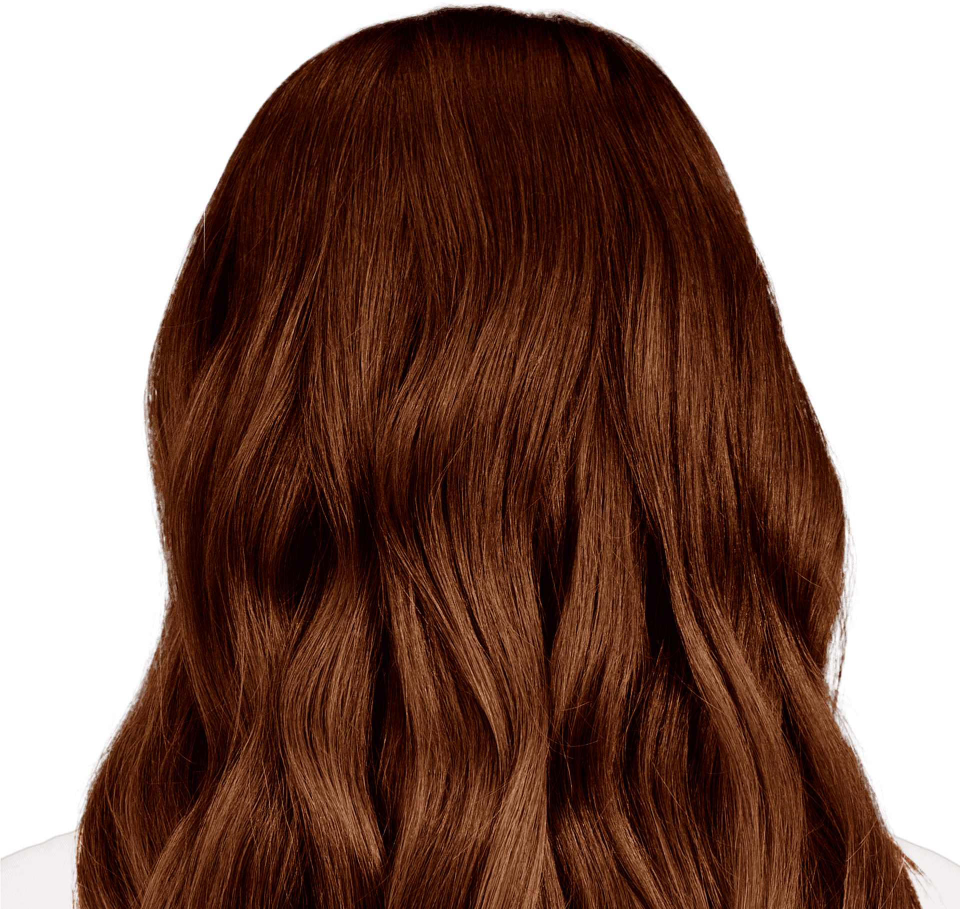 Rich Brown Wavy Hair Texture PNG