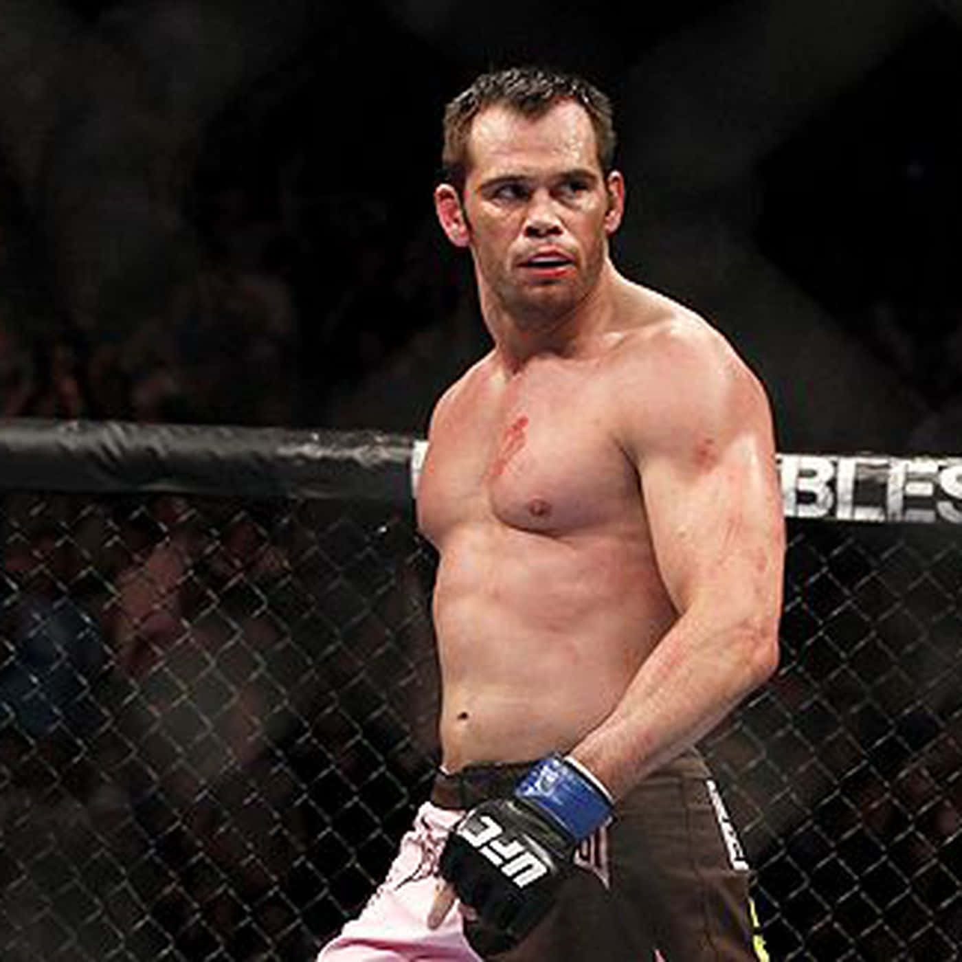 Caption: Intense Bout - Rich Franklin In The Ring Wallpaper