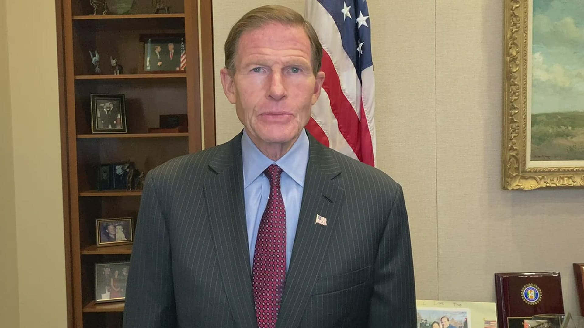 Richard Blumenthal In A Gray Suit Wallpaper
