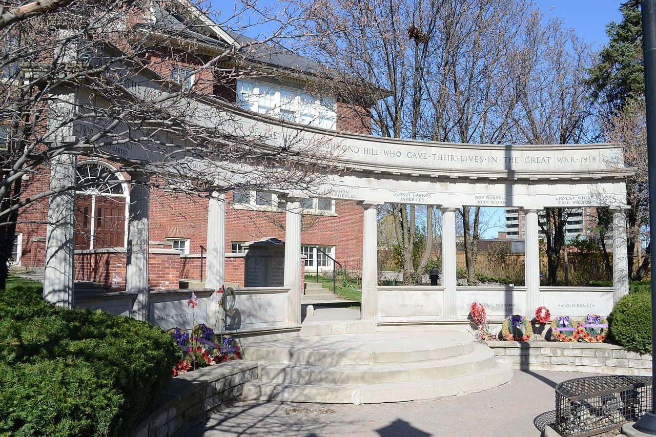 Richmond Hill War Memorial Canada Wallpaper