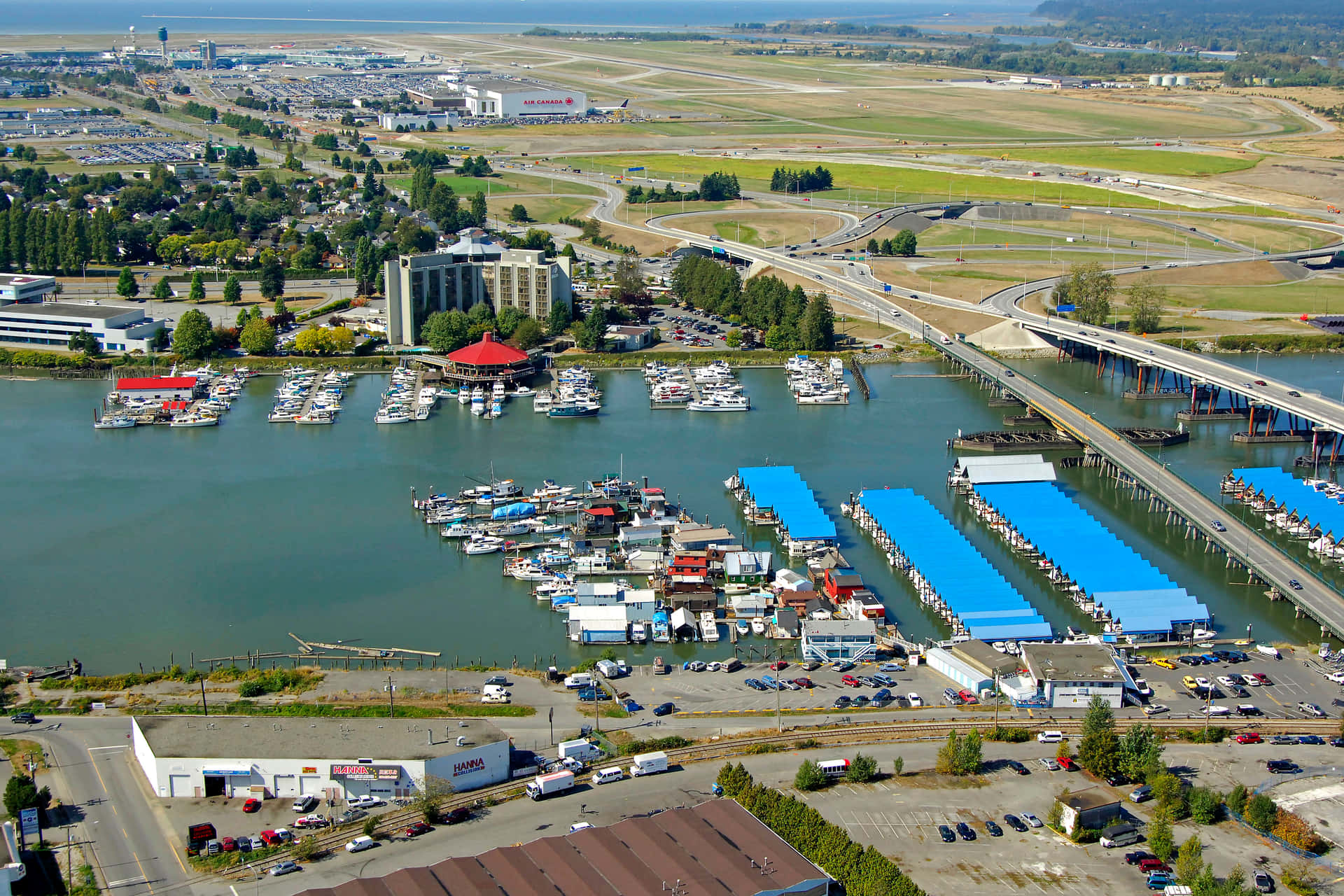 Richmond Marina Aerial View Wallpaper