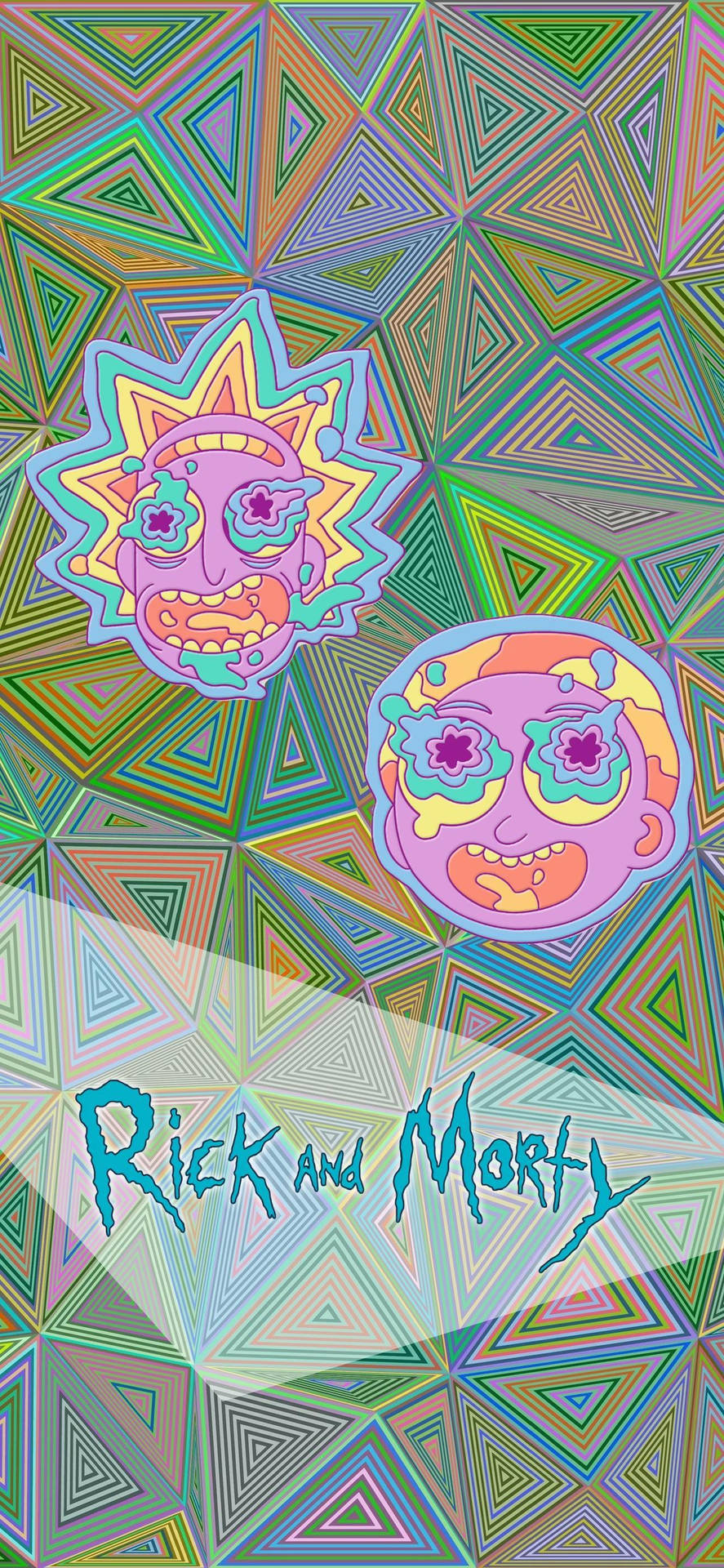 Download Rick And Morty Abstract Art Iphone Wallpaper 