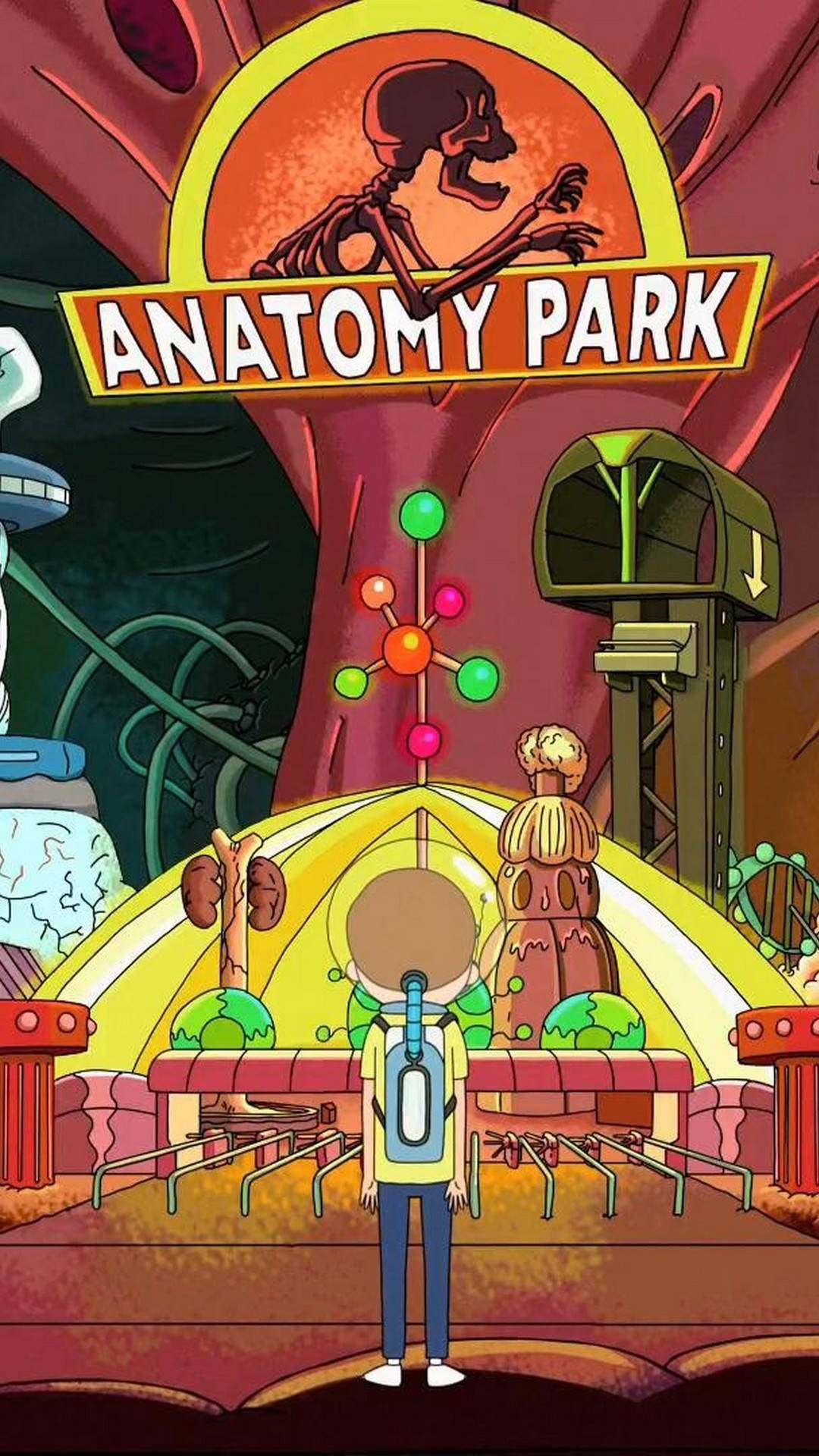 Rick And Morty Anatomy Park Iphone Background