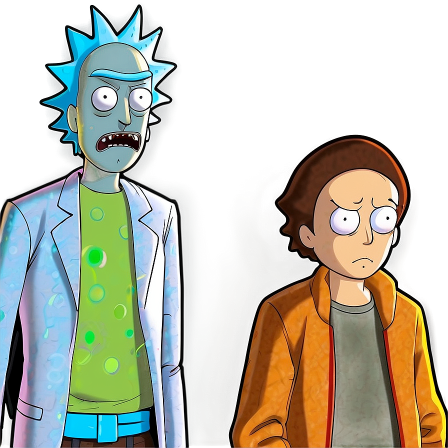 Download Rick And Morty Art Png Lcn41 | Wallpapers.com