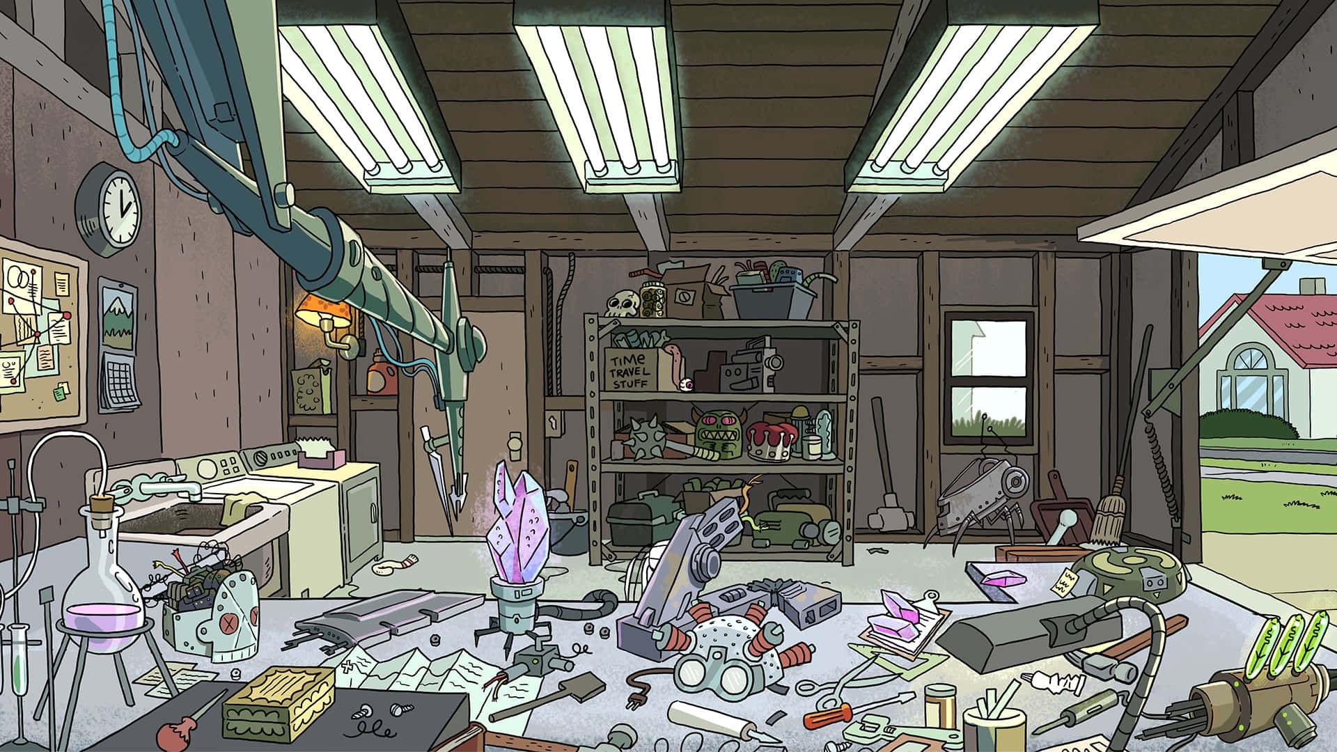 Entfesseledeinen Inneren Zwischendimensionalen Verrückten Wissenschaftler! Rick Und Morty Schließen Sich Zusammen Für Wilde Abenteuer!