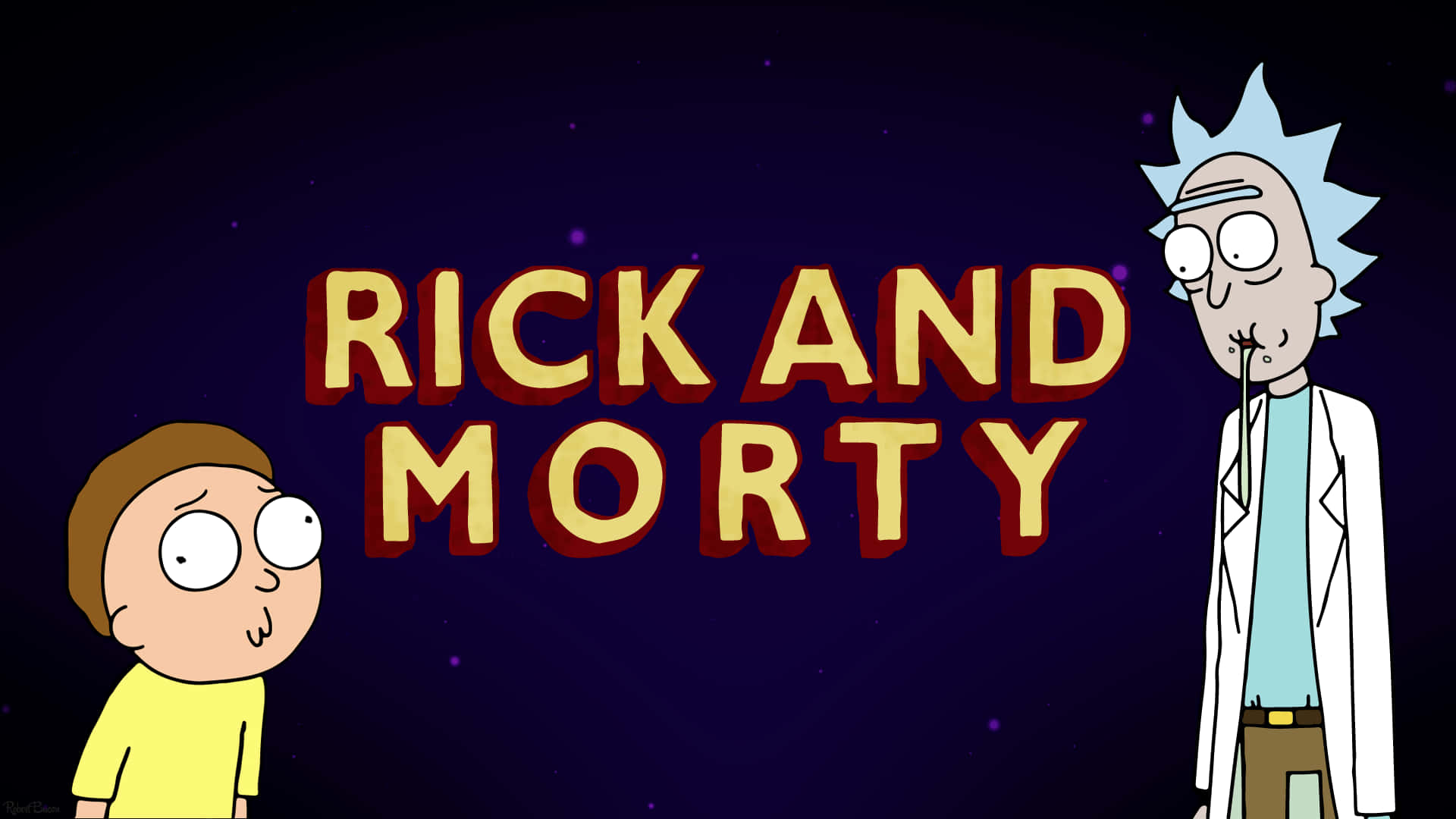 Rick og Morty - TV-seriedesign Wallpaper